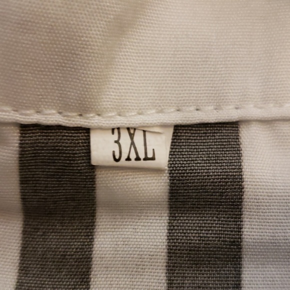 Ladies Long Sleeve Black & White Blouse SZ 3XL - Picture 8 of 8